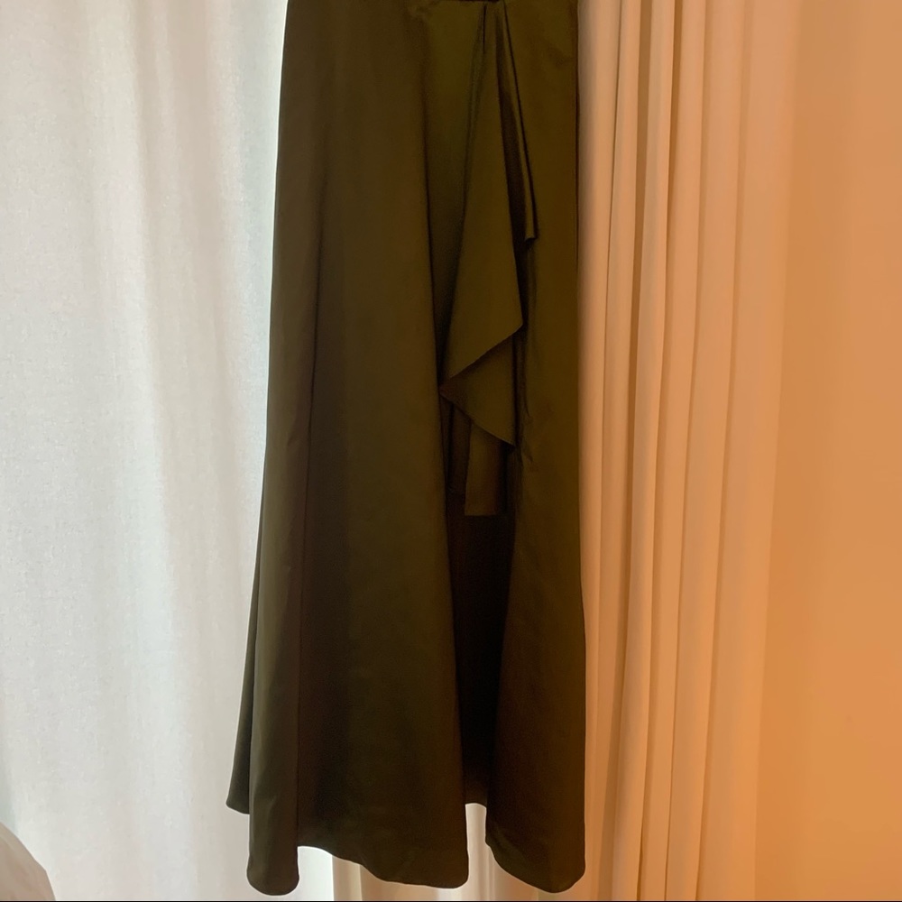 Alfred Angelo Green Floor Length Taffeta Evening Gown Size 8 - Picture 14 of 16